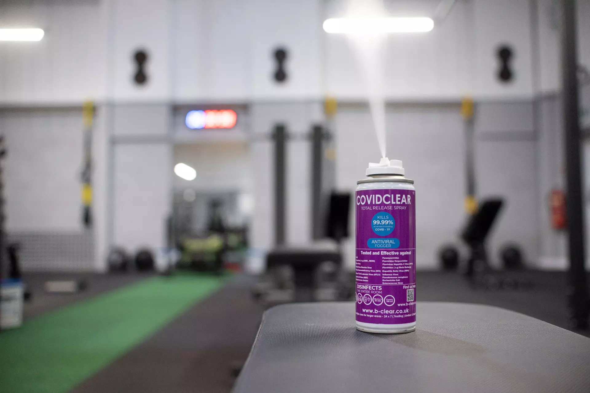 Covid Clear - antiviral spray - gym